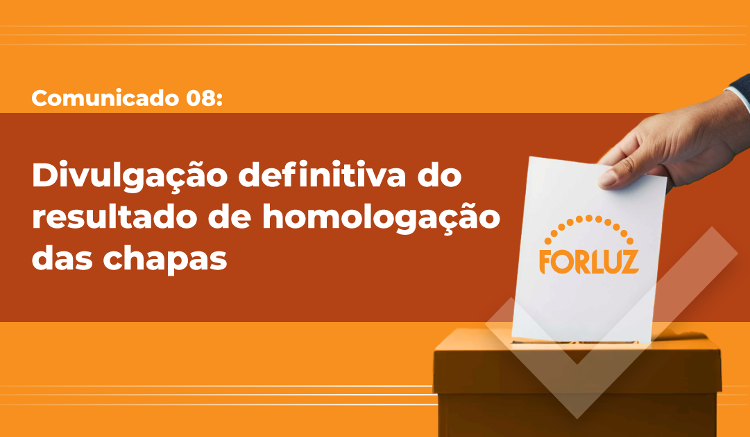 Divulgação definitiva do resultado de homologação das chapas