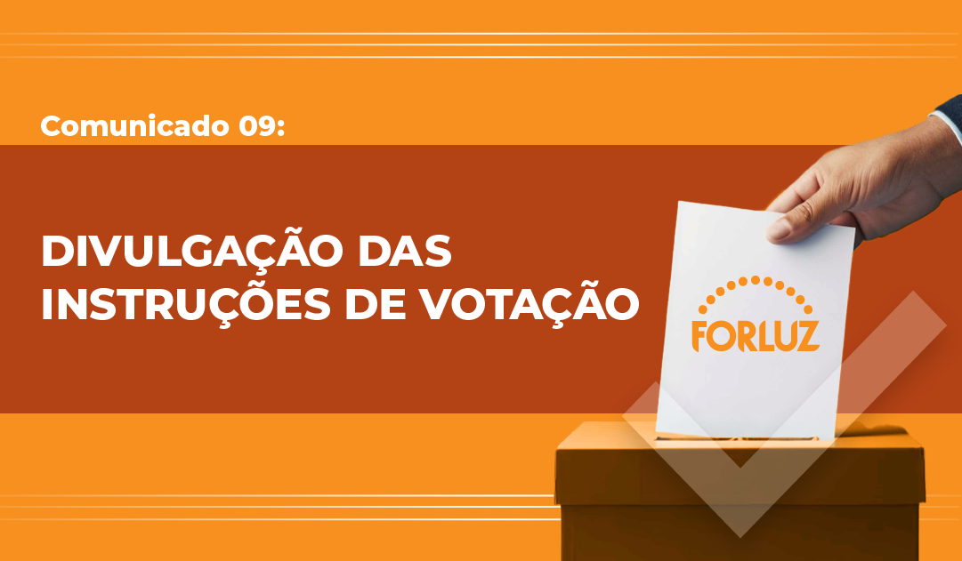 Divulgação das instruções de votação